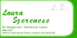 laura szerencse business card